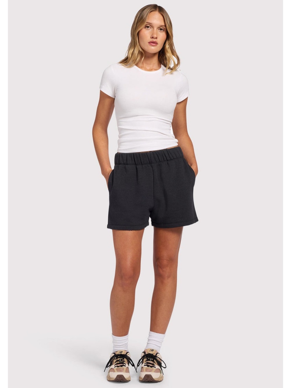 Nuuds Vintage Fleece Black Shorts